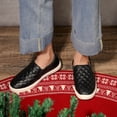 thumbnail image 6 of Women's Slip on Sneakers Platform Walking Shoes Casual Loafers Black US 6, 6 of 8