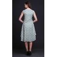 thumbnail image 2 of Bimba Robe Midi Évasée d'Été Sans Manches à Imprimé Floral Décontractée pour Femmes Ikat Shibori Bleue - Xxx-Grand, 2 of 6
