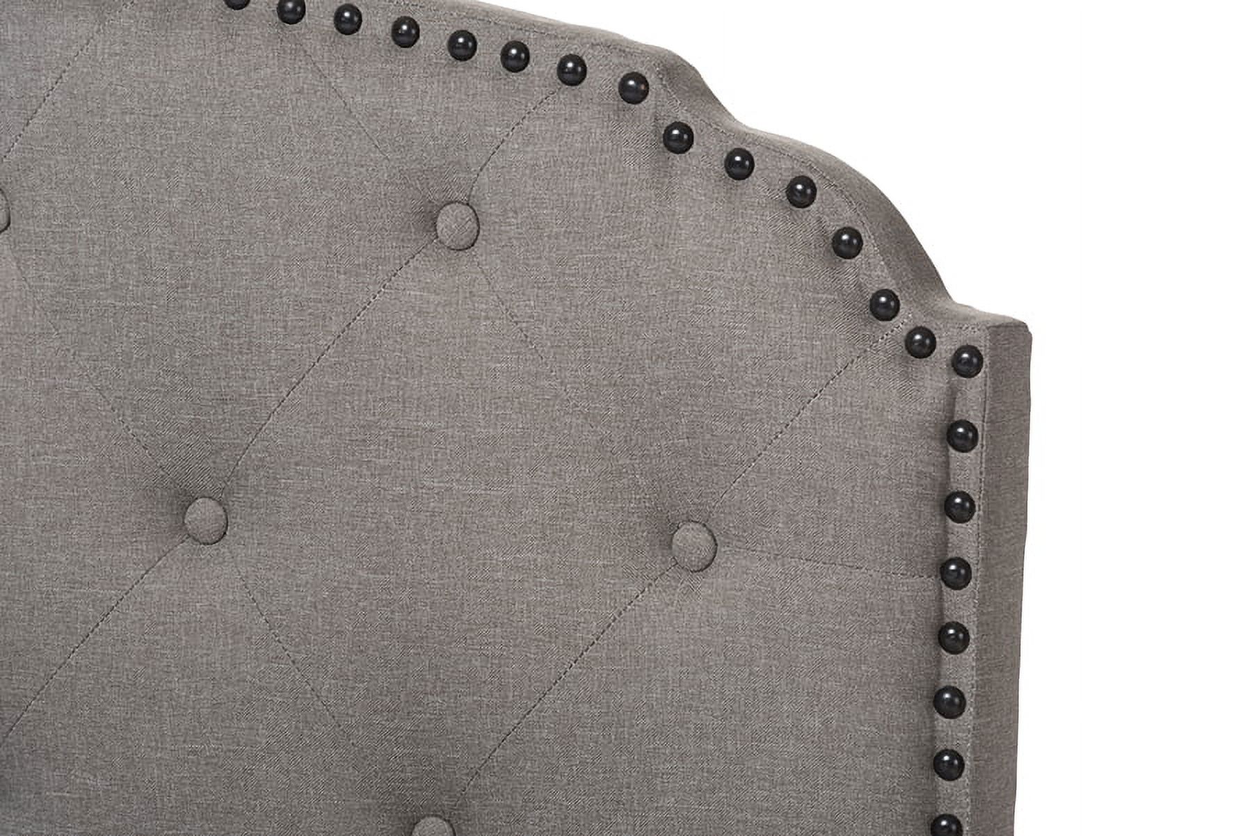 Baxton Studio Lexi Light Grey Fabric Upholstered Queen Size Bed