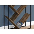 thumbnail image 2 of Librería Monarch Specialties 60 de alto aspecto de madera recuperada marrón metal negro, 2 of 2