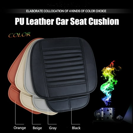 Universal Car Seat Cushion Pad 3D Front Seat Cover Pad Mat Car Seat Cushion Cover Breathable Soft Full Surround Protect Seat PU Leather For Auto