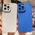 thumbnail image 2 of Funda de teléfono de silicona con protección de cámara para iPhone 13 Pro Max 11 12 14 Pro Max XR XS Max X 7 8 Plus 14, funda mate suave a prueba de golpes Tan Jianjun unisex, 2 of 2