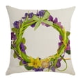 thumbnail image 2 of Fiudx Ofertas Del Día Funda De Almohada De Pascua, Funda De Cojín De Lino Estampada, Decoración De Estaciones De Primavera, 2 of 2