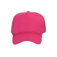 thumbnail image 2 of Top Headwear 12 Pack Dozen Men's Plain Trucker Mesh Cap Blank Hats Hot Pink, 2 of 4