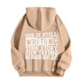 thumbnail image 3 of SIYUDAN Women's Sweatshirts Hoodies Jesus Loves You Sweatshirt Graphic Letter Print Sweatshirt Oversized Pullovers For Women Winter Tops For Women Women's Clothes, 3 of 3