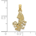 thumbnail image 3 of 14k Yellow Gold 3-D Leo Zodiac Charm Pendant, 3 of 5