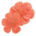 thumbnail image 1 of Paper Scalloped Magnolia Wall Flower, Coral, Assorted Sizes, 2-Piece, 1 of 1
