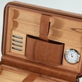 thumbnail image 6 of Leather Cigar Case, Portable Humidor Cigar Box With Humidifier,Capacity: 6 Pcs (brown), 6 of 7