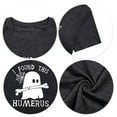 thumbnail image 7 of VILOVE Women Halloween T-Shirt I Found This Humerus Letter Print Cute Ghost Graphic Crew Neck Tee Tops, 7 of 7
