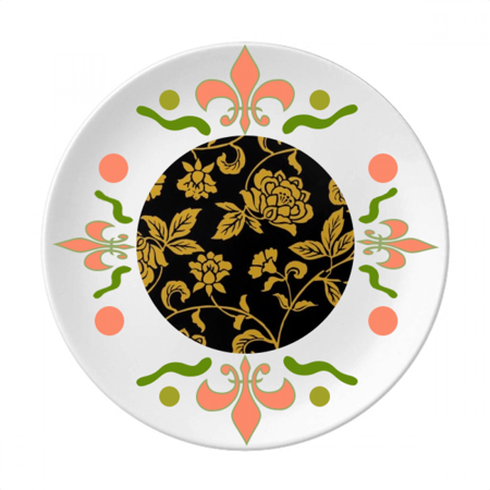 

Chinese Style Asia Peony Pattern Flower Ceramics Plate Tableware Dinner Dish