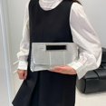 thumbnail image 4 of Bolso Clutch Mujer Pequeño Con Asa Dorada Y (Plata), 4 of 9