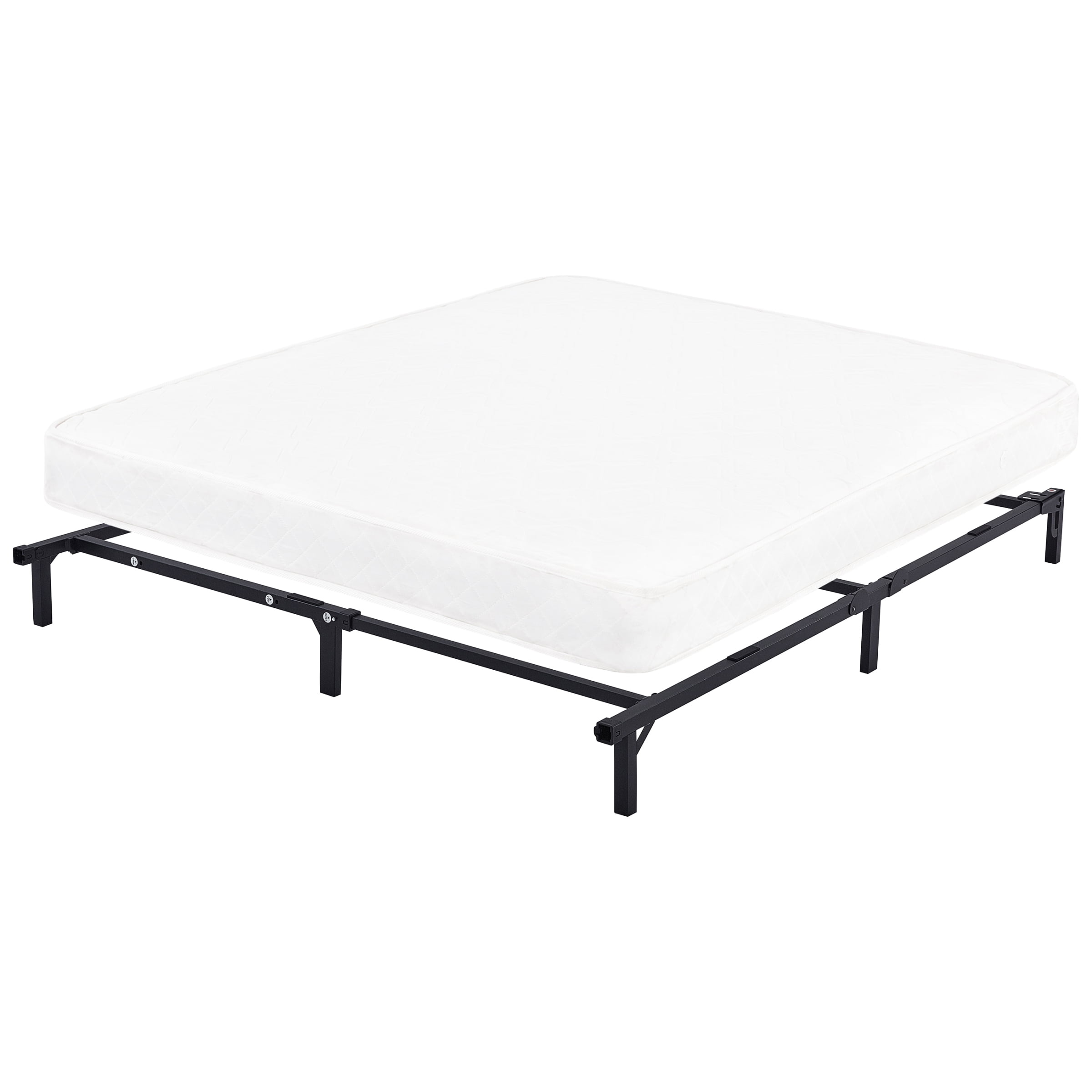 Mainstays 7" Adjustable Metal Steel Bed Frame NoTools Assembly Twin