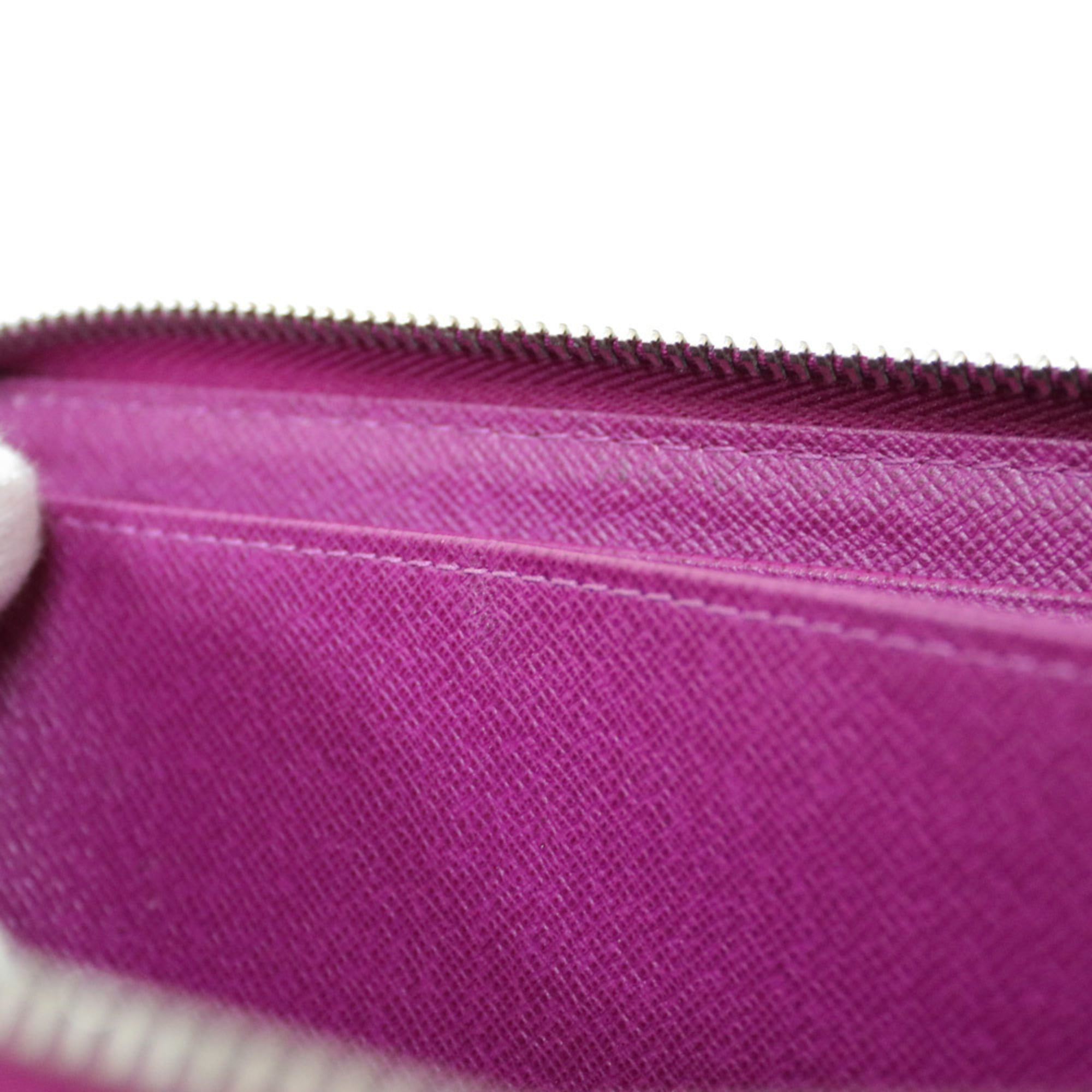 LOUIS VUITTON LOUIS VUITTON Zippy Wallet Vertical around purse M81636  leather Purple Used M81636