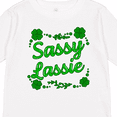 thumbnail image 4 of Inktastic Sassy Lassy with Green 4 Leaf Clovers Boys or Girls Long Sleeve Toddler T-Shirt, 4 of 5