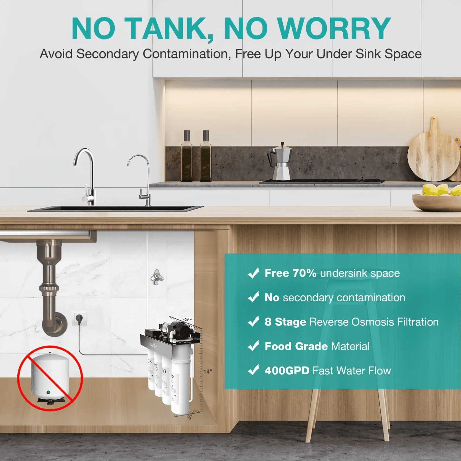 ALK Water Filter Replacement Cartridge for SimPure WP2 Ro System