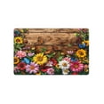 thumbnail image 6 of JML Non-Slip MicrofiberFabric & Rubber Doormat - Soft Entryway Rug for Home/Office (16"x24") - Easy Clean Door Mat for Indoor/Outdoor Use, Wooden & Flower Bush, 6 of 6