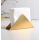 thumbnail image 3 of Servilletero triangular de acero inoxidable, soporte para pañuelos, organizador de servilletas doradas para encimera de cocina, mesas de cena (dorado) Fokelyi ZJWJ607-1, 3 of 3