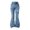 Blue, variant on Jamsmile Toddler Girls Flare Jeans Autumn Embroidery Love Flared Jeans With Pockets Kids Girls Buttons Stretchy Cute Denim Pants