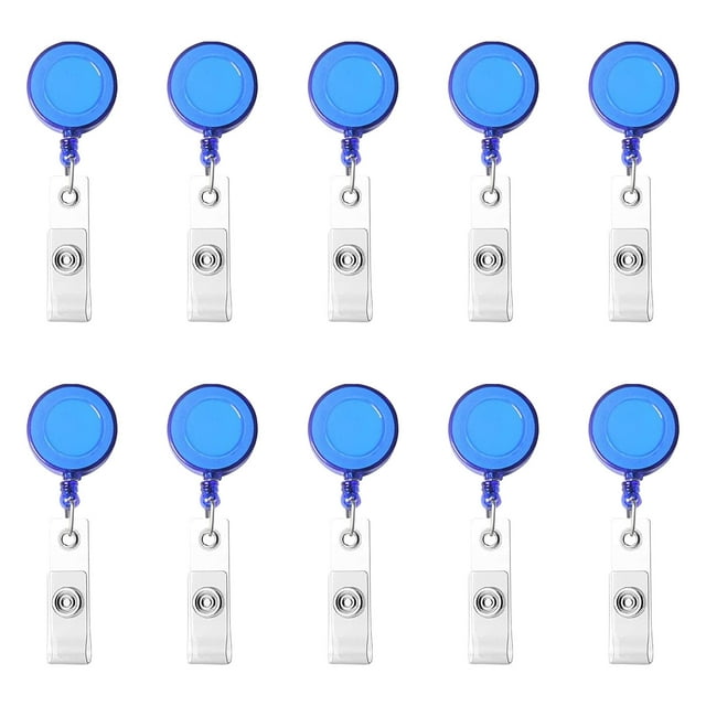Water-Resistant Adult Badge & ID Holders, Multicolor, 0.44 lb, 10 pcs