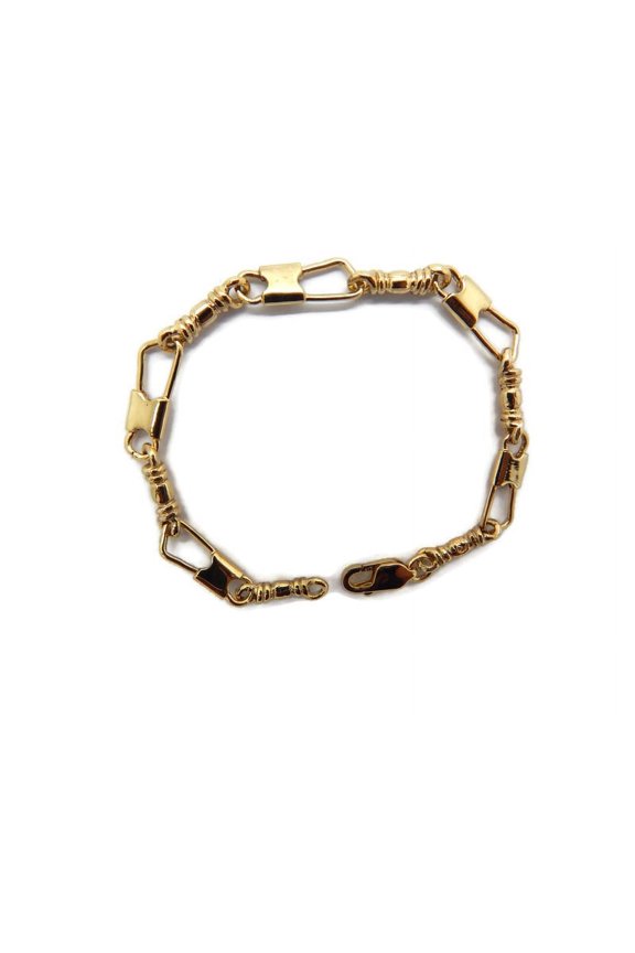 10K SOLID YELLOW GOLD FISHERS OF MEN (ACTS) REGULAR LINK, ORIGINAL BRACELET