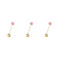 thumbnail image 2 of Transemion 1/2/3/5 Cartoon Adorable Restaurant Hotel Tableware Portable Washable Stainless Steel Stirring Mixing Dinnerware Cake Flatware Candy Spoon Brown 3PCS, 2 of 6