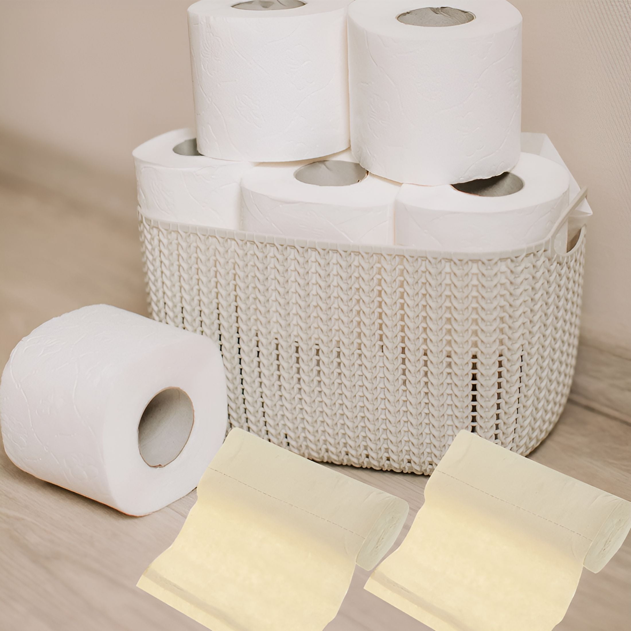 CCOCC 2026 New 16 Rolls Coreless Bamboo Pulp Water Absorbent Paper Towels for Household Toilets Bamboo Paper Towels