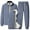 Gray-3PC, variant on Men's Winter Outfits Sherpa Fleece Lined 2-Piece & 3-Piece Tracksuits Sweatsuits Warm Sports Casual Jogging Sets (XL, Gray-3PC)