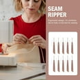 thumbnail image 3 of KAKOWELY Seam Ripper 10pcs Seam Ripper Thread Cutter Stitch Unpicker with Lid DIY Cross Stitch Tool4.92"X0.59"X0.2", 3 of 4
