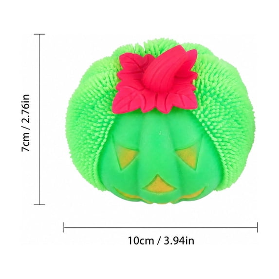 Stress Toys Blue Glow in The Dark Squeeze Pumpkin Squeeze Toys 1 Pack for Halloween Party Decor and Casual Relaxation Relief