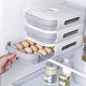 thumbnail image 5 of Caja De Almacenamiento De Huevos, Caja De Plástico Para Huevos, Caja De Almacenamiento De Huevos De Cocina, Caja De Huevos Con Cajón, Adecuada Para Refrigeradores, Congeladores, Vajilla, Rejilla 18-20, 5 of 5