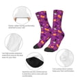 thumbnail image 3 of Kdxio Halloween2 Print Children's Socks for Daily Wear and Sports Use Colorblock Mid-Calf Design Breathable Material, 3 of 5