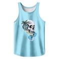 thumbnail image 3 of Tank Tops Men Funny Sleeveless Crewneck Graphic T Shirts Casual Beach Summer Athletic Muscle Lightweight Vest Light Blue XL, 3 of 3