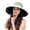 Beige, variant on UDIYO Women Hat Solid Color Wide Brim Round Shape Hollow Out Super Breathable Sun Protection Heat Resistant Big Brim Soft Material Summer Cap for Outdoor