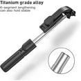 thumbnail image 6 of MATEPROX Selfie Stick Tripod with Remote, 3 in 1 Extendable Portable Foldable Cell Phone Holder Stand for iPhone Samsung LG - Black, 6 of 8