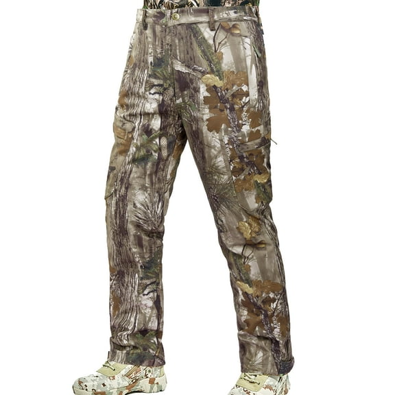 NEW VIEW Kids Camo Hunting Pants Silent, Youth Hunting Clothes for Cold Winter, Camouflage Hunting Pants for Boys & Girls