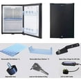 thumbnail image 7 of SMAD Mini Refrigerator 1.0 Cu ft, AC 110/DC 12V, Reversible Door, Silent Operation, Black, 7 of 7