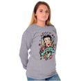 thumbnail image 3 of Betty Boop Bold Eagle Rose Tattoo Women's Long Sleeve T Shirt Brisco Brands 2X, 3 of 5