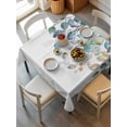 thumbnail image 6 of Blue Teal Botanical Table Cloth, Weeping Fall Eucalyptus Leaves Waterproof Tablecloth for Square Tables, Reusable Washable Fabric Table Cover for Restaurant Kitchen Dining Tables 60"x60", 6 of 6
