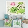 thumbnail image 3 of Designart 'Ancient Pink Lotuses In The Pond V' Traditional Framed Art Print, 3 of 4