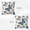 thumbnail image 3 of ZICANCN Vintage Doodle Butterflies Art Throw Pillow Covers, Bed Couch Sofa Knit Decorative Pillow Covers for Living Room Farmhouse, 16"x16", 3 of 8