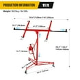 thumbnail image 2 of Heavy Duty 18FT Drywall Lift – 150 lb Capacity Sheetrock Panel Hoist with Telescopic Arm & Locking Wheels, 2 of 8