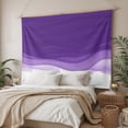 thumbnail image 3 of Purple Waves Tapestry for Bedroom Wall Hanging Tapestry, Ombre Abstract Art Gradient Modern Ceiling Backdrop Tapestries Poster Blanket Wall Decor for Teens Room Living Room Dorm 39" x 59", 3 of 8