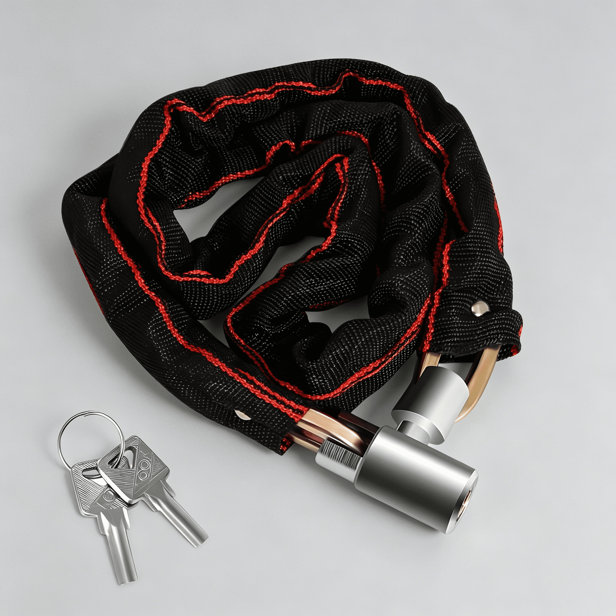 LADYGYM 2026 New Bike Lock,41.34" Bike Lock with Key,Chain Bicycle Lock Chain Lock,1.59Lb for Cycling, Outdoor, Motorcycle, Parking, Travel, Commuting Security.