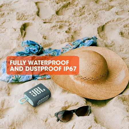 JBL - GO3 Portable Waterproof Wireless Speaker - Teal