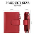 thumbnail image 4 of Supply Rfid Women's Leather Short Wallet Milled First Layer Cowhide Wallet, 4 of 18
