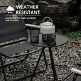 thumbnail image 4 of Bamboohart Outdoor Folding Small Round Table - Portable and Adjustable Camping Equipment  Double-Layer Picnic Table with Light Rack  Perfect for Coffee, 4 of 7