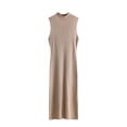 thumbnail image 2 of Taylonsss Womens Casual Knit Slip Dress Solid Color Round Neck Sleeveless Everyday Chic Outfit, 2 of 5