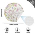 thumbnail image 4 of Qxltty 15inch Round Placemats Set of 6 Polyester Fabric Heat Resistant Washable Table Mat for Kitchen Party Decor Colorful Flowers Unicorns Pattern, 4 of 7