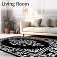 thumbnail image 2 of ODIKA 2x3 Machine Washable Non-Slip Area Rug, Floral Medallion Motif with Interlocking Vines and Petal Accents Ultra Soft Rug, None, 553468, 2 of 7