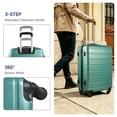 thumbnail image 4 of NiceTravel Luggage Set (20/24/28 inch),Hard-shell suitcase with Cup Holder(20"), Combination Locks & 360° Spinner Wheels, Green, 4 of 8